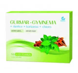GURMAR-GYMNEMA+skořice+kurkuma 60 vega tob.SETARIA