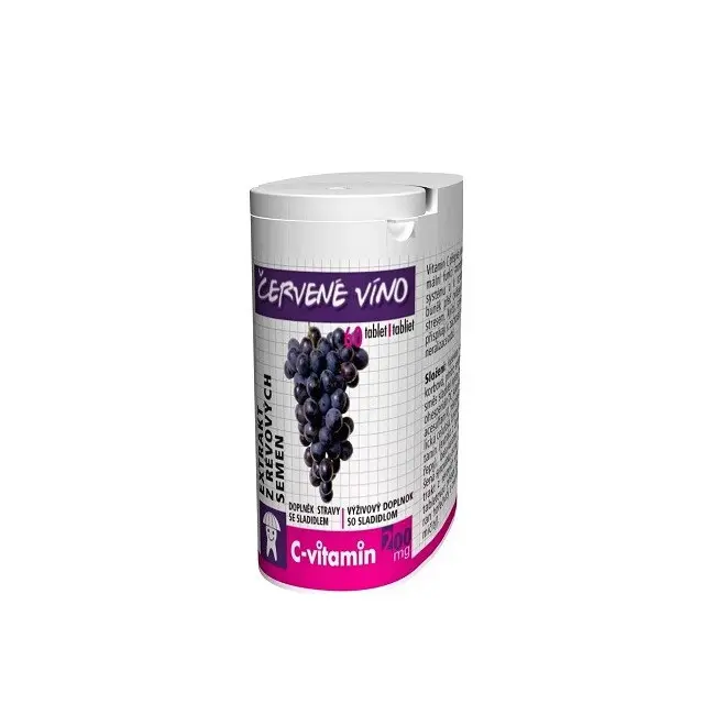 Rapeto C-Vitamin 200 mg červené víno se sukralózou 60 tablet