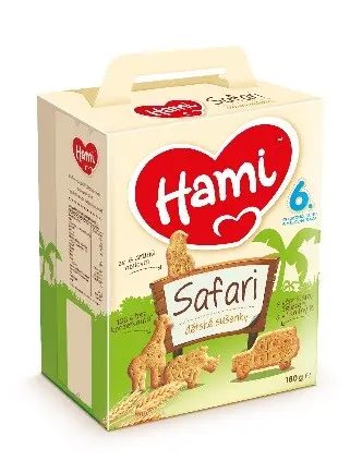 Hami Dětské sušenky Safari 180 g
