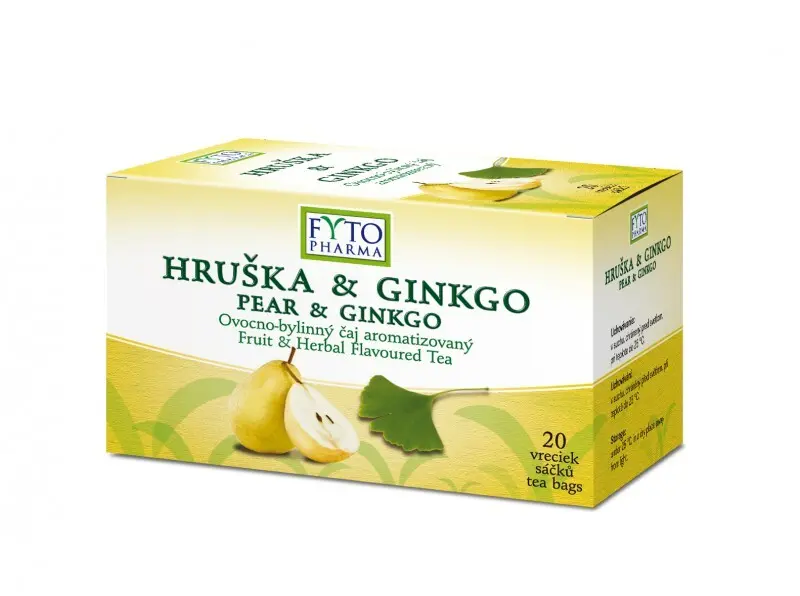 Ovocno-bylinný čaj Hruška +Ginkgo 20x2g Fytopharma