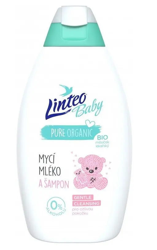 Linteo Baby Mycí mléko a šampon 425ml