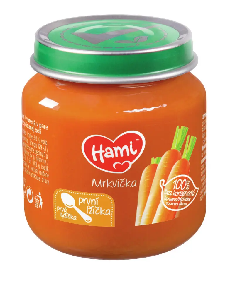 Hami Zeleninový příkrm Mrkvička první lžička 4+ 125 g