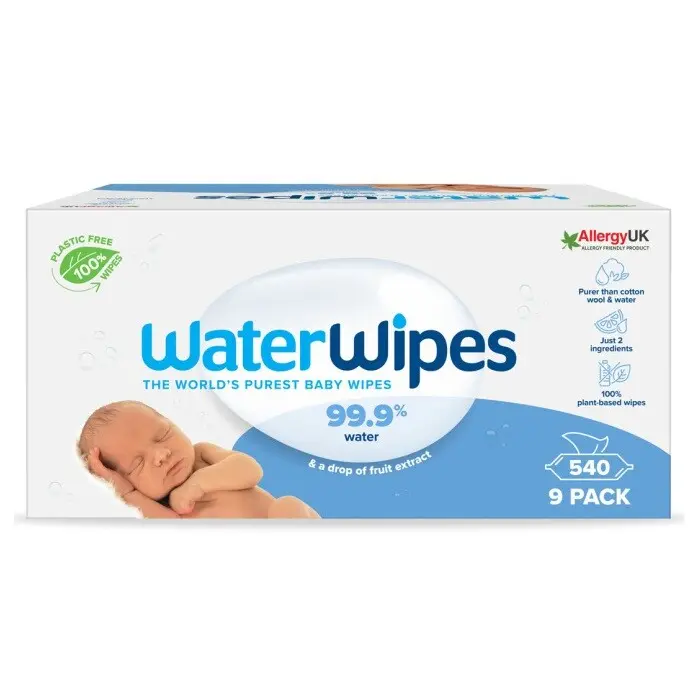 Waterwipes 100% bioodbouratelné ubrousky 9x60ks