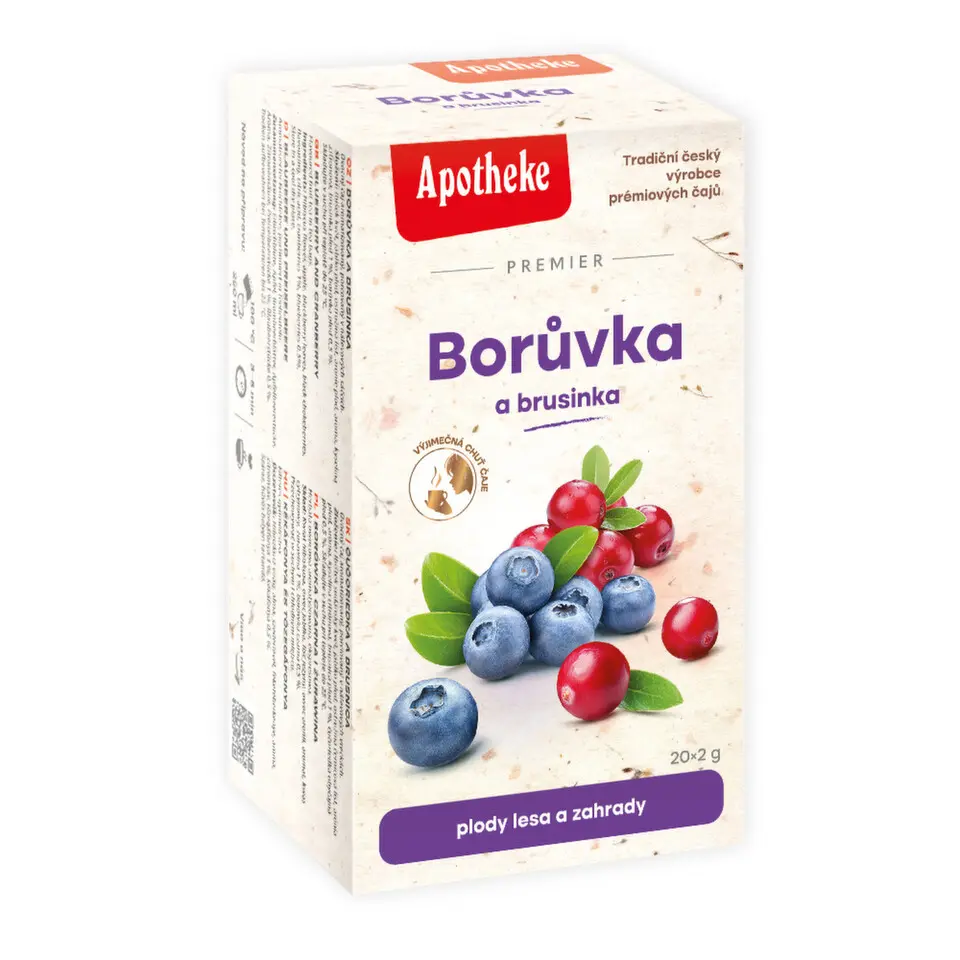 Apotheke ovocný čaj Borůvka a brusinka