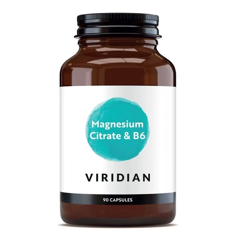 Viridian Magnesium Citrate with Vitamin B6 (Hořčík s vitamínem B6) 90 kapslí