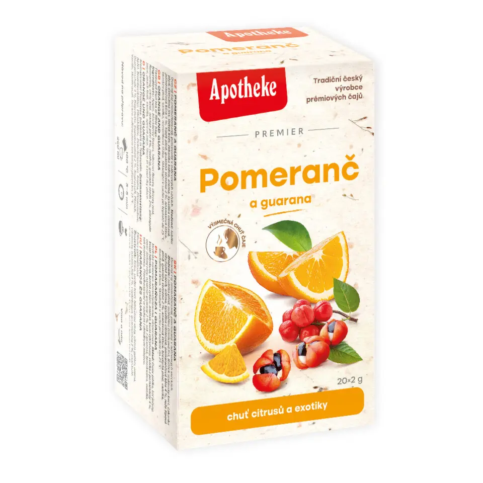 Apotheke Pomeranč a guarana čaj 20x2g