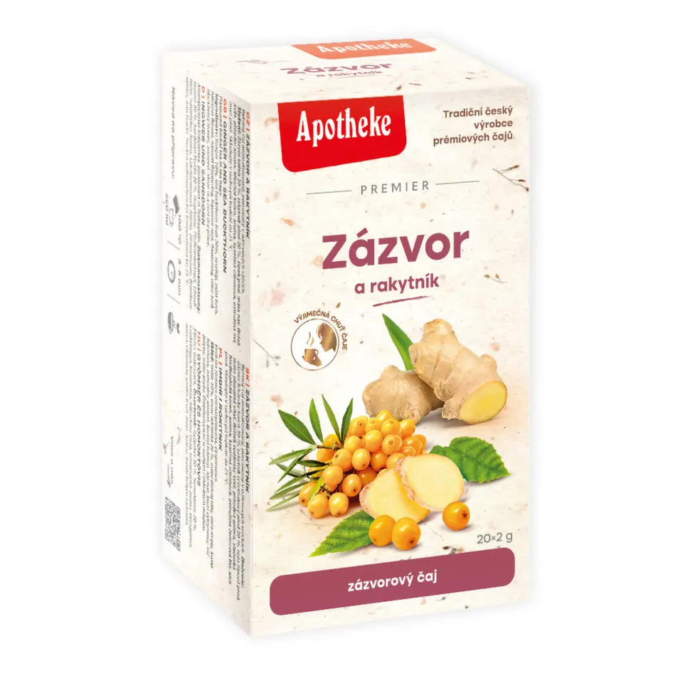 Apotheke Bylinný čaj Zázvor a rakytník