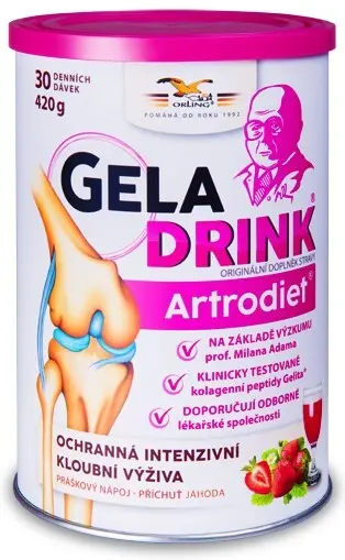Geladrink Artrodiet práškový nápoj jahoda 420g