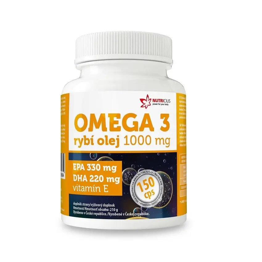 Omega 3 Rybí olej 1000 mg 150 kapslí