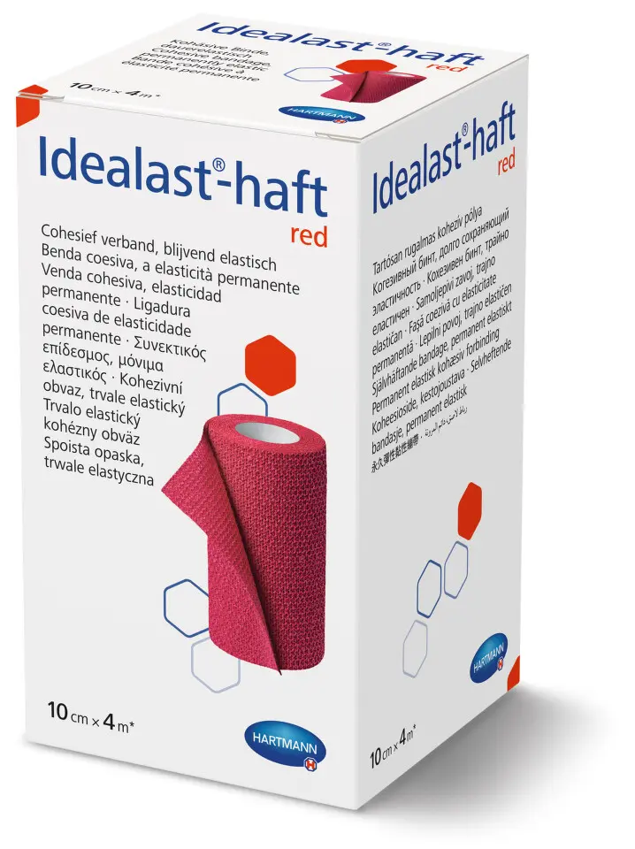 Obin.elast.Idealast-haft color 10cmx4m/1ks červená