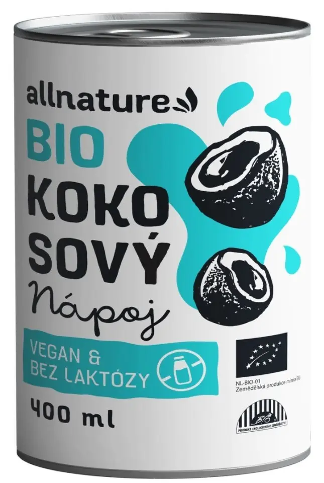 Allnature Kokosový nápoj BIO 400 ml
