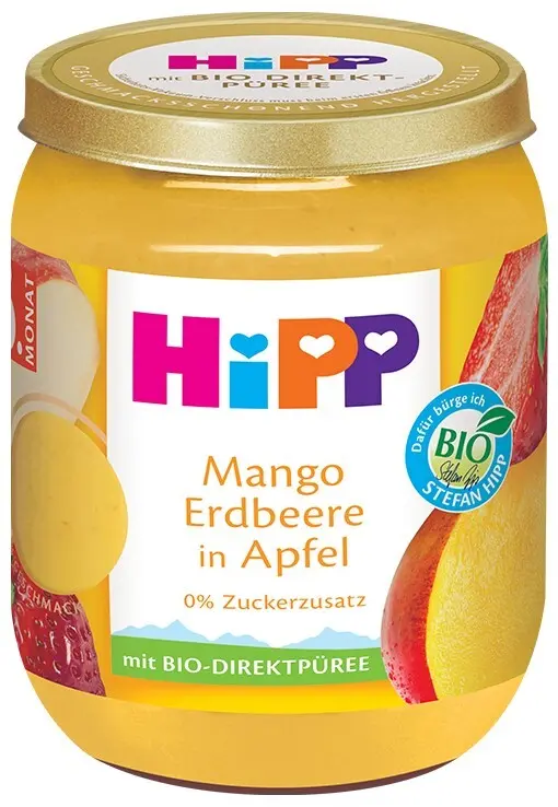 HiPP BIO Superovoce Jablko, mango a jahody 160 g