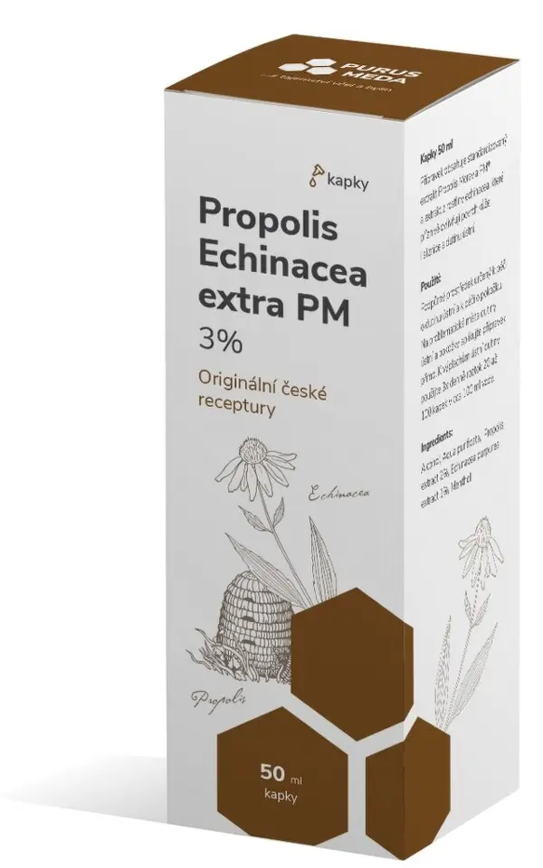 PURUS MEDA Propolis Echinacea extra 3% kapky 50 ml