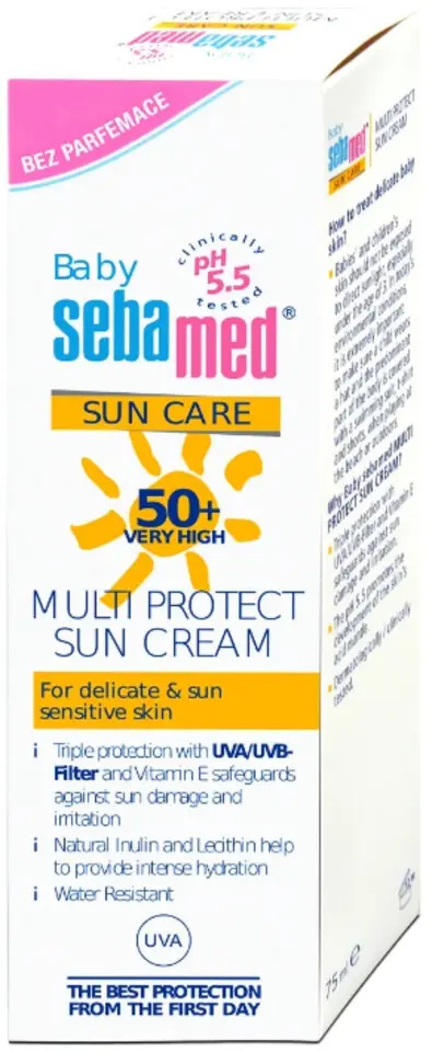 SEBAMED DĚTSKÝ OPALOVACÍ KRÉM OF 50 BEZ PARFÉMU 75ml