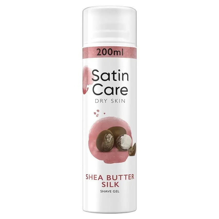 Gillette Satin Care gel na holení Shea Butter Silk Shave Gel 200 ml