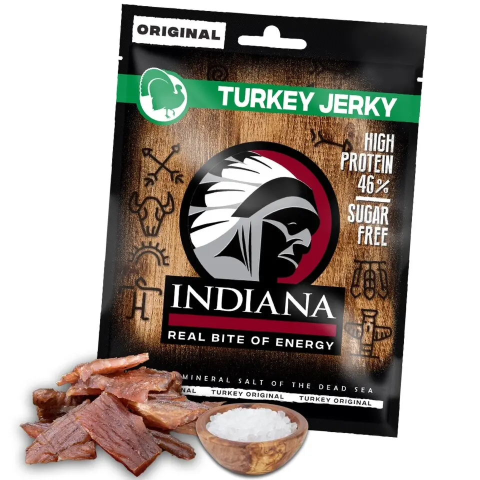 INDIANA Jerky krůtí Original ZIP 90g