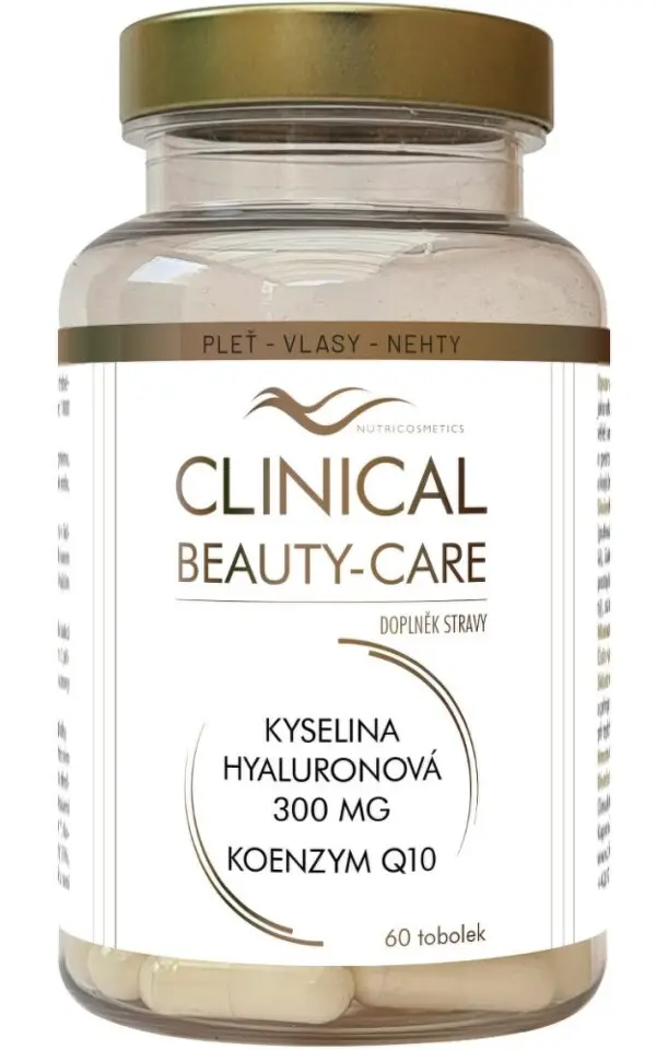 Clinical Beauty-Care kyselina hyaluronová 300mg + koenzym Q10 60 tobolek