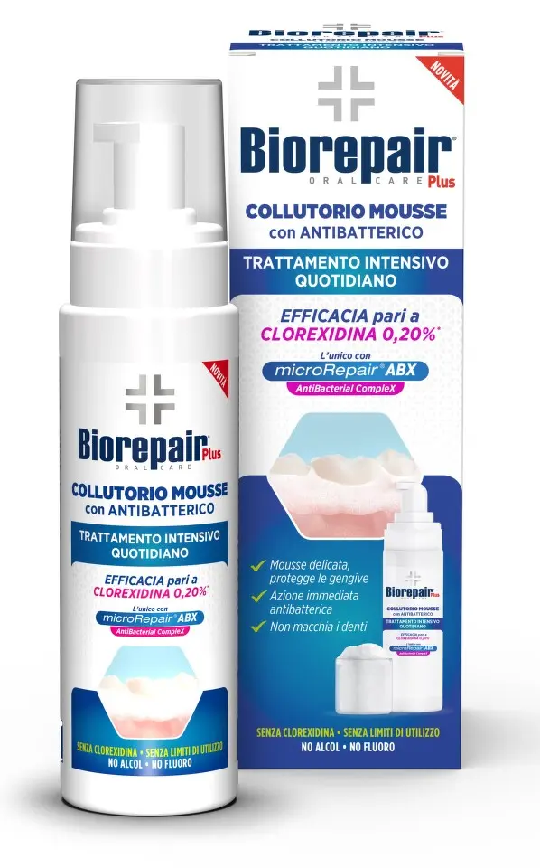 Biorepair ústní voda pěno.IntensiveTreatment 200ml