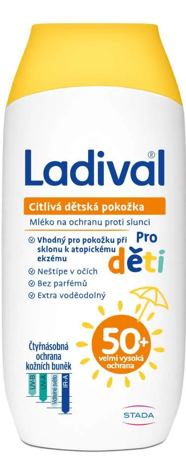 Ladival dětská citlivá pokožka mléko OF50+ 200ml