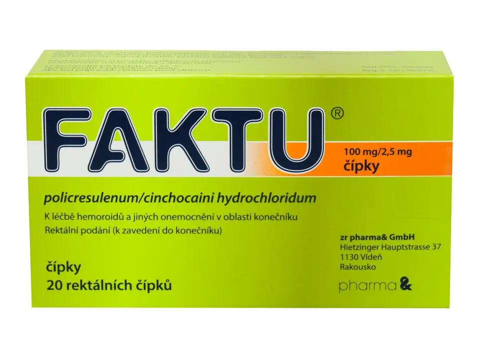 FAKTU 100MG/2,5MG SUP 20