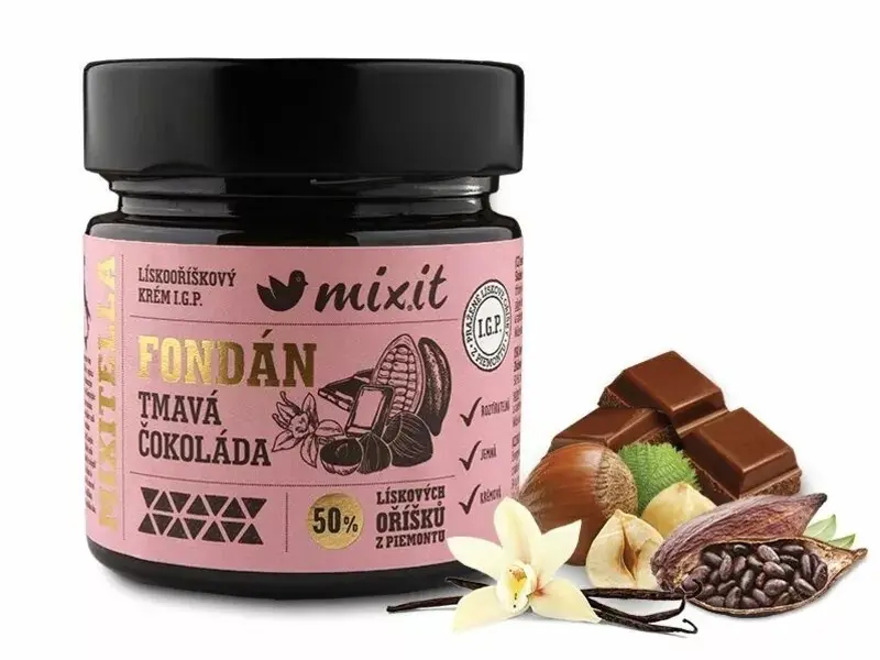 Mixit Fondán tmavá čokoláda s lískov.oříškem 200g