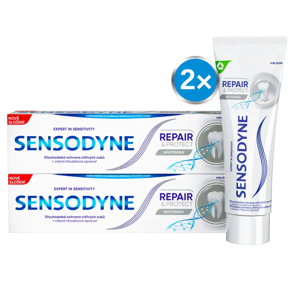 Sensodyne Repair&Protect Whitening zubní pasta 75 ml - balení 2 ks