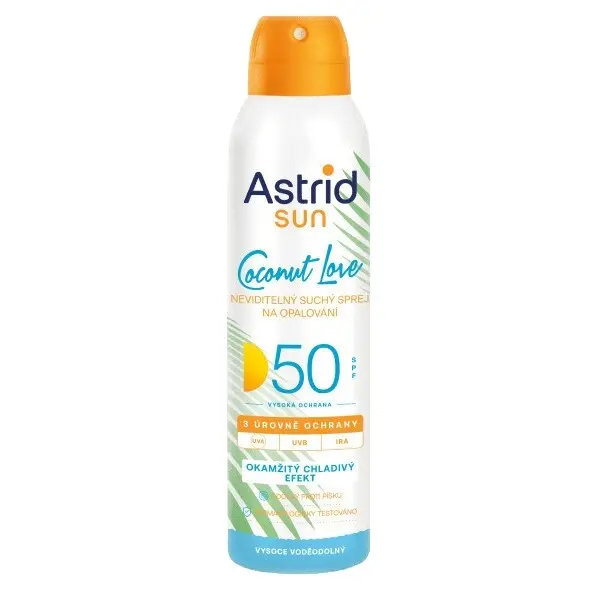 Astrid SUN neviditelný suchý opalovací sprej SPF 50 150 ml