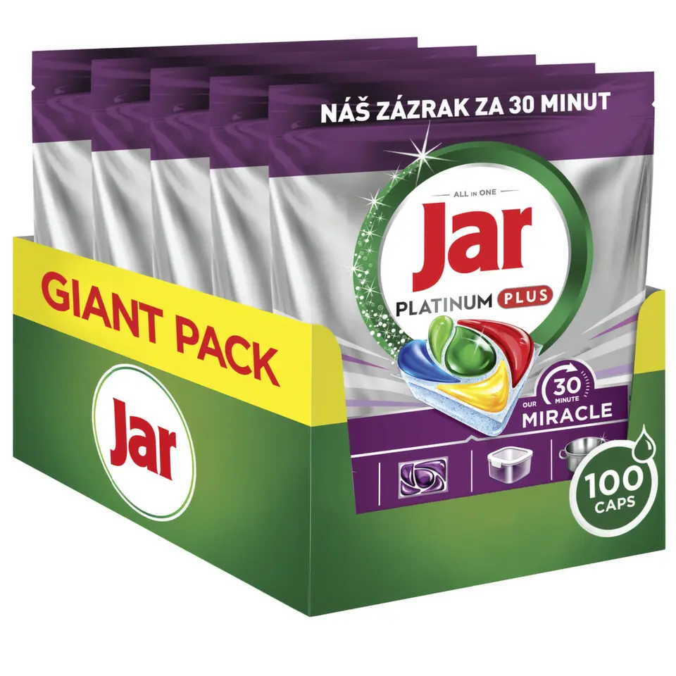 Jar Platinum Plus kapsle do myčky 5x20ks