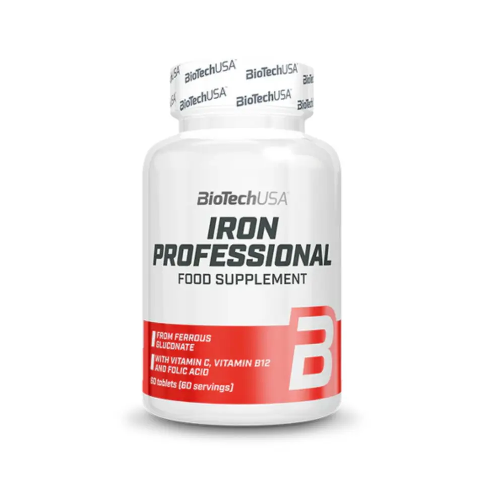 BioTech USA Iron Professional, Železo, 60 tablet