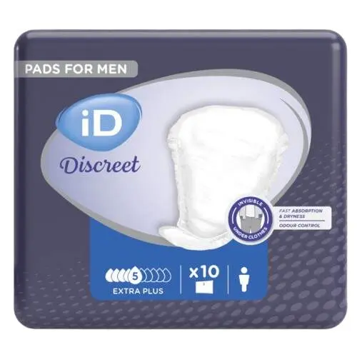iD Discreet Pads for Men Level 2 Extra Plus 10ks