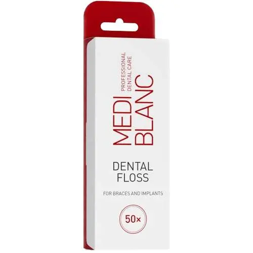 MEDIBLANC Dental Floss for braces and implan.50ks
