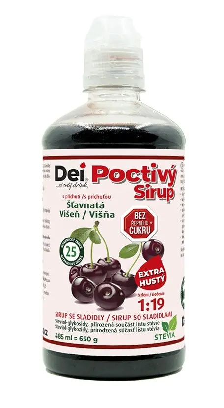 DeiSirup Poctivý Sirup višeň 485 ml