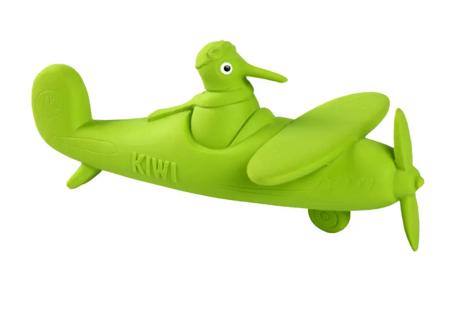 Hračka pes AERO latex,pískací,zelená 19cm Kiwi