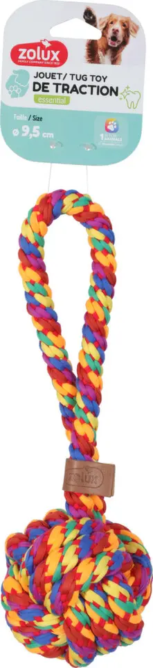 Hračka pes RAINBOW Míček 9,5cm Zolux