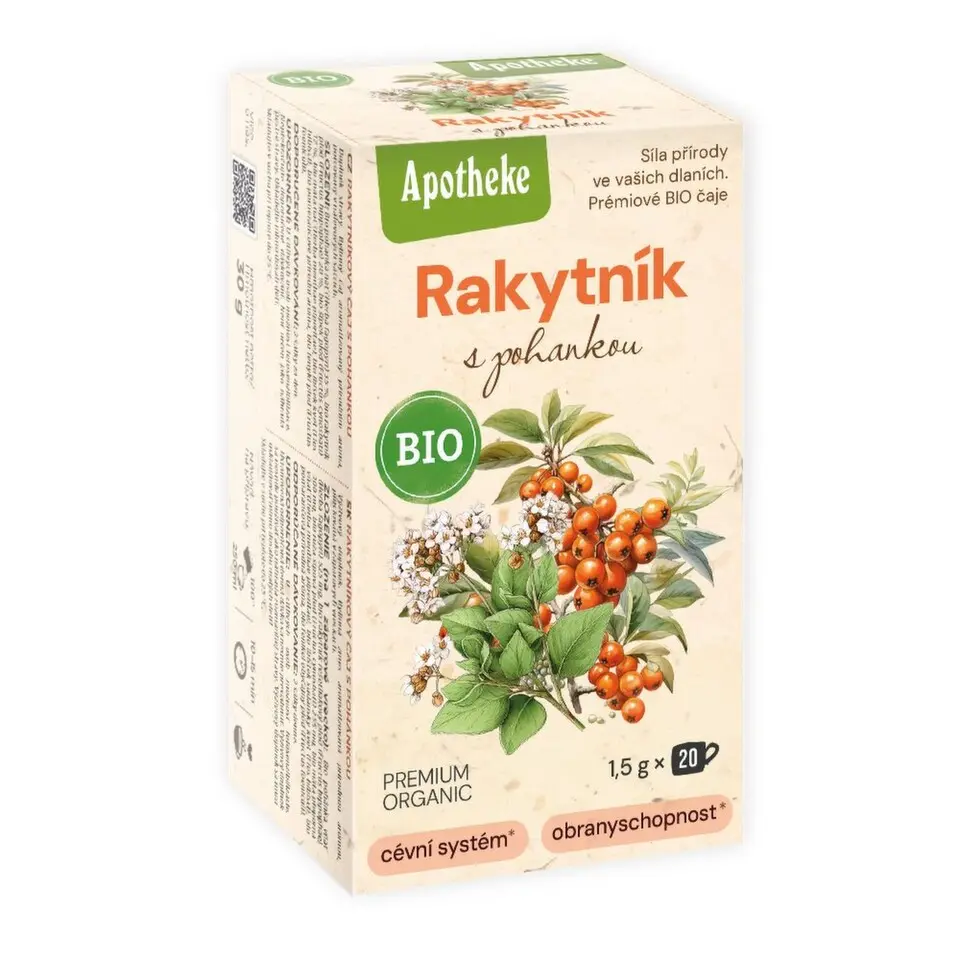 Apotheke BIO Rakytník s pohankou čaj 20x1.5g