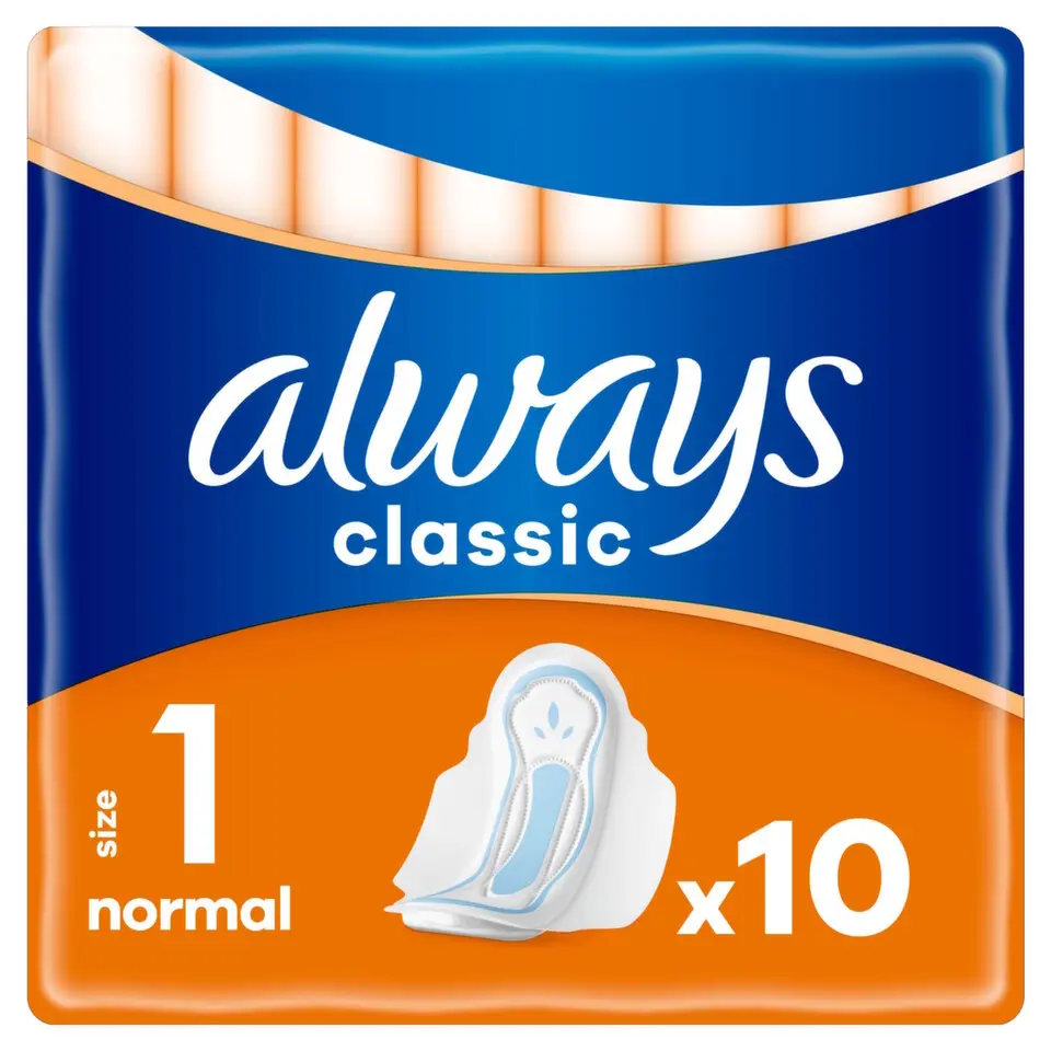Always Hygienické vložky Classic Normal s křidélky vel. 1 10 ks