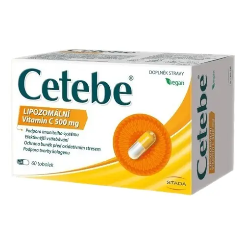 Cetebe lipozomální Vitamin C 500mg tobolek