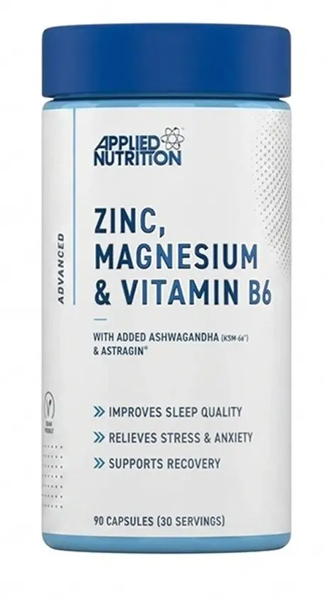 Applied Nutrition Zinc, Magnesium Vitamin B6 (ZMA) 90 cps