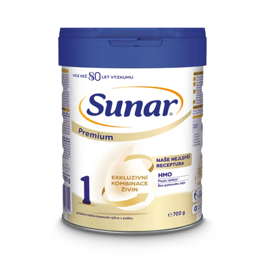 Sunar Počáteční kojenecké mléko Premium 1, 0m 700 g