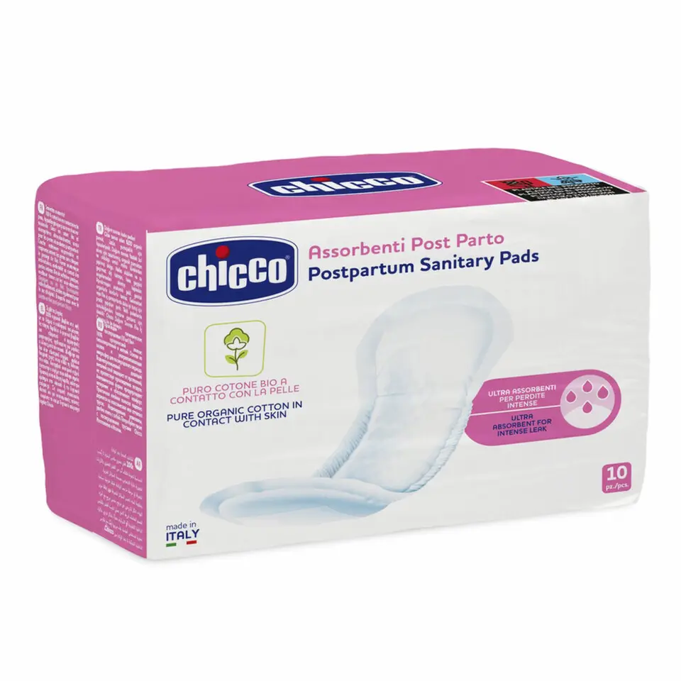 CHICCO Vložky poporodní 100% organická bavlna 10 ks
