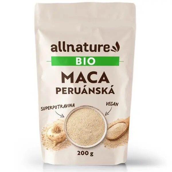 Allnature Maca prášek BIO RAW 200 g - Allnature