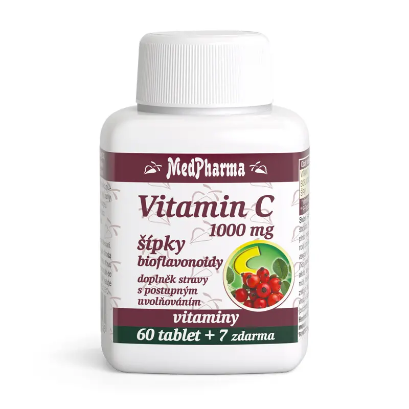 MEDPHARMA Vitamín C 1000 mg s šípky 67 tablet