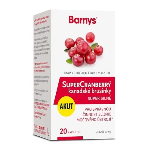 Barnys SuperCranberry Kanadské Brusinky Super Silné 20 kapslí