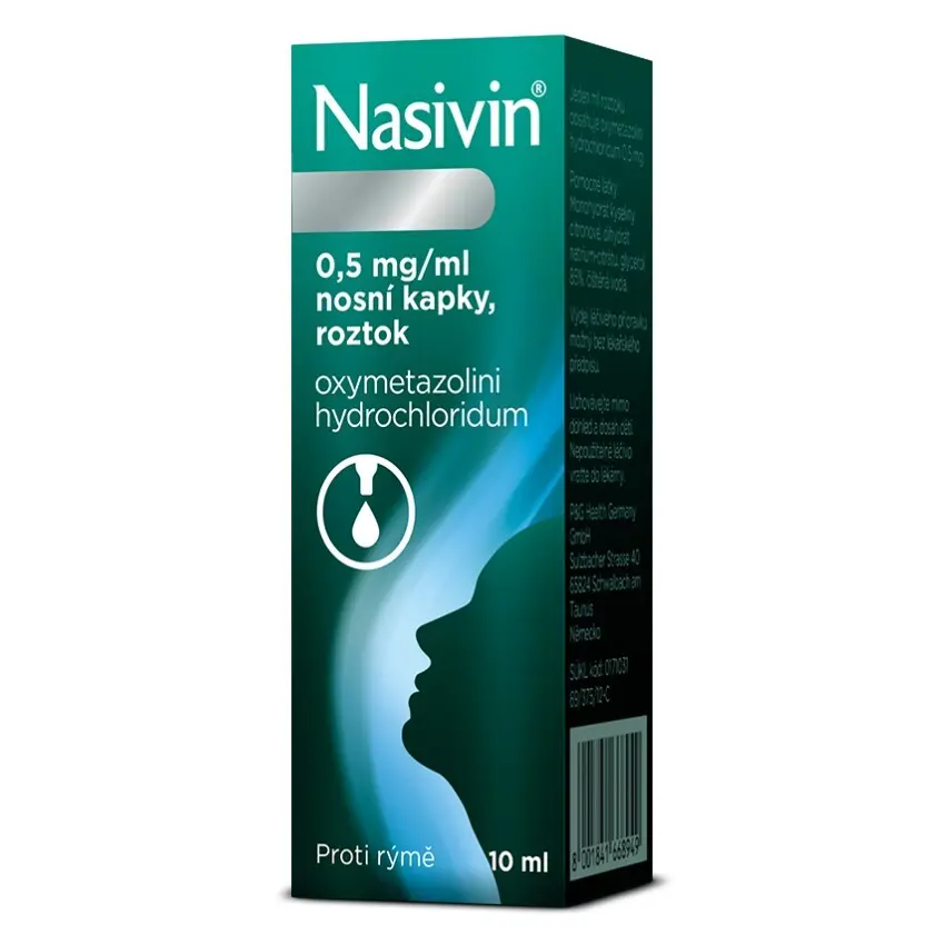 Nasivin 0,5mg/ml nosní kapky 10ml