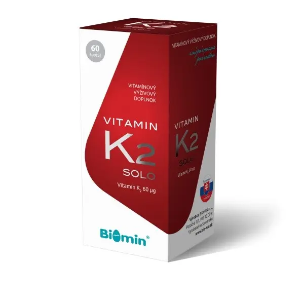 Biomin Vitamín K2 SOLO 60 mcg 60 tob.