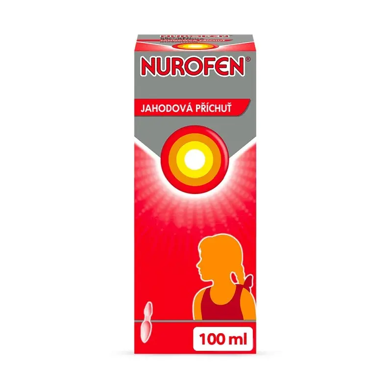Nurofen Pro Děti Jahoda 40mg/ml perorální suspenze 100ml