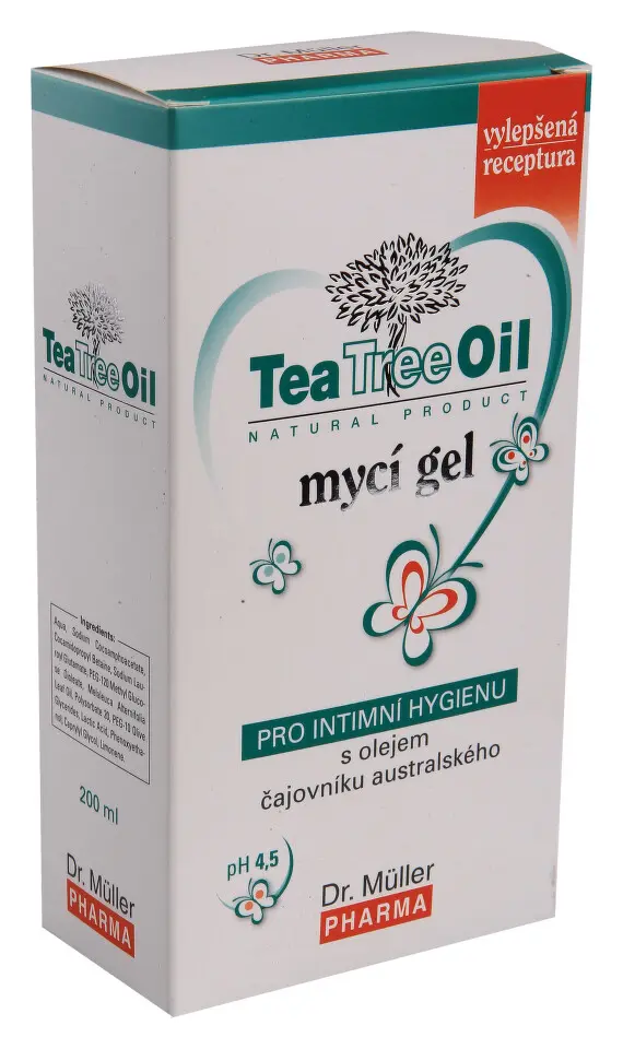Dr.Müller Tea Tree oil mycí gel pro intimní hygienu 200 ml