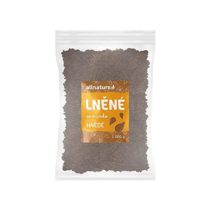 Allnature Lněné semínko hnědé 1000 g - Allnature