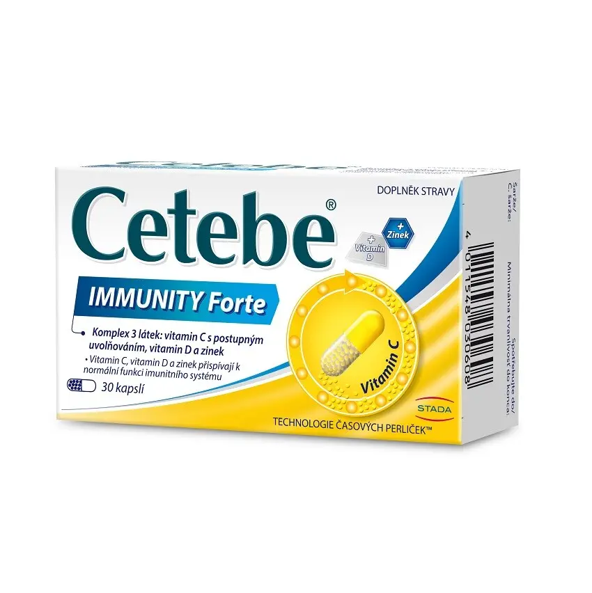 Cetebe Kapsle Immunity Forte, doplněk stravy 30 ks