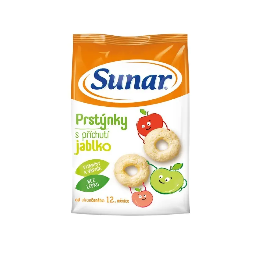 Sunar kroužky s jablečnou příchutí 50 g